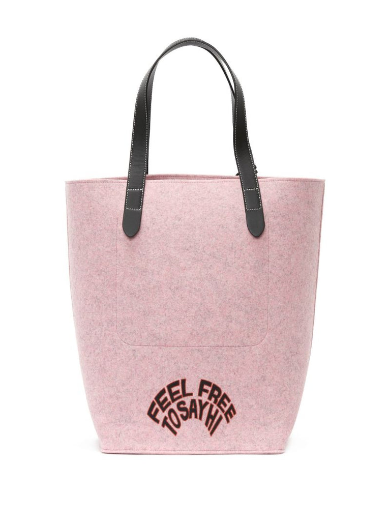 Pink Photograph Print Tote Bag