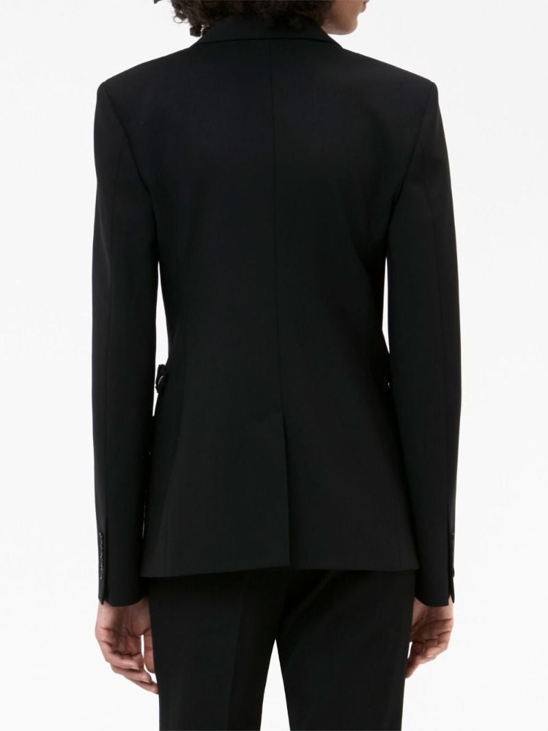 Black Padlock Single-breasted Blazer