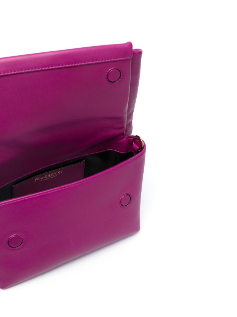 Purple Twister Medium Leather Top Handle Bag