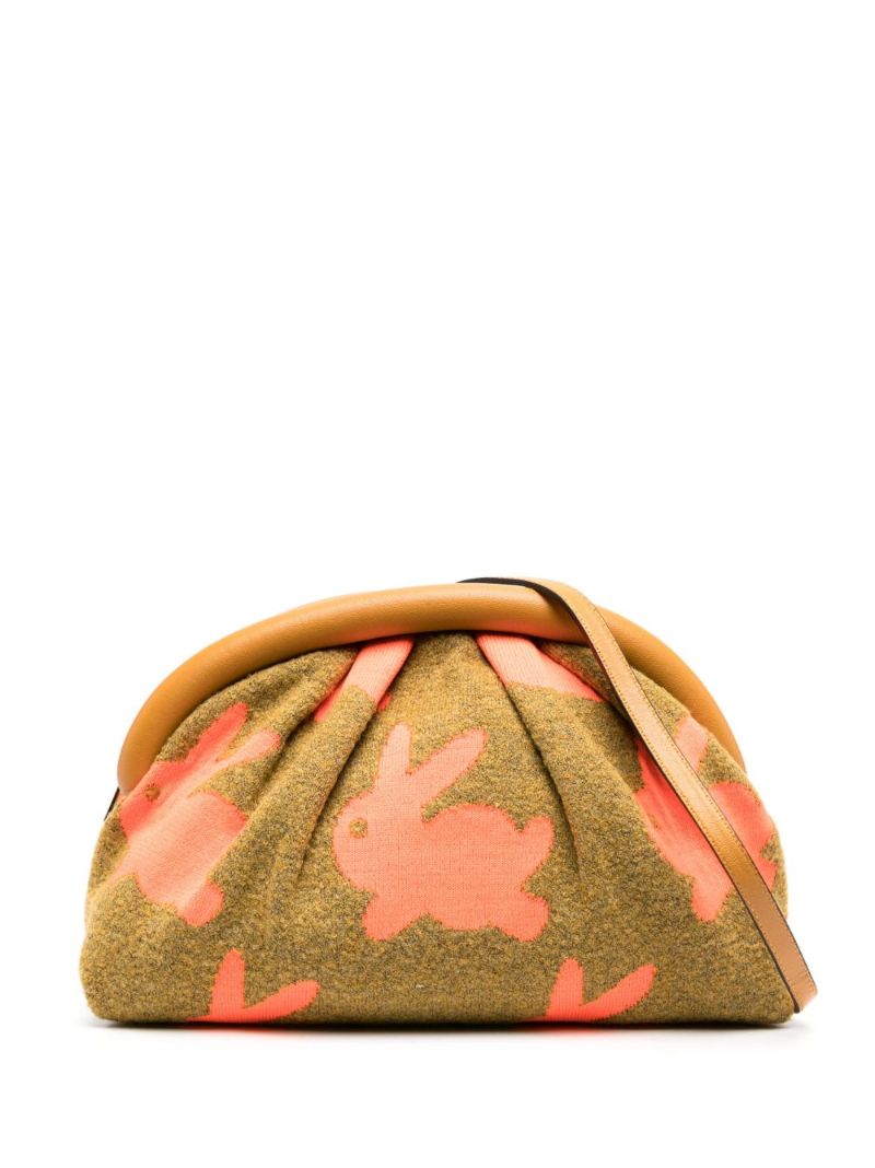 Orange Bumper Bunny-print Cross Body Bag