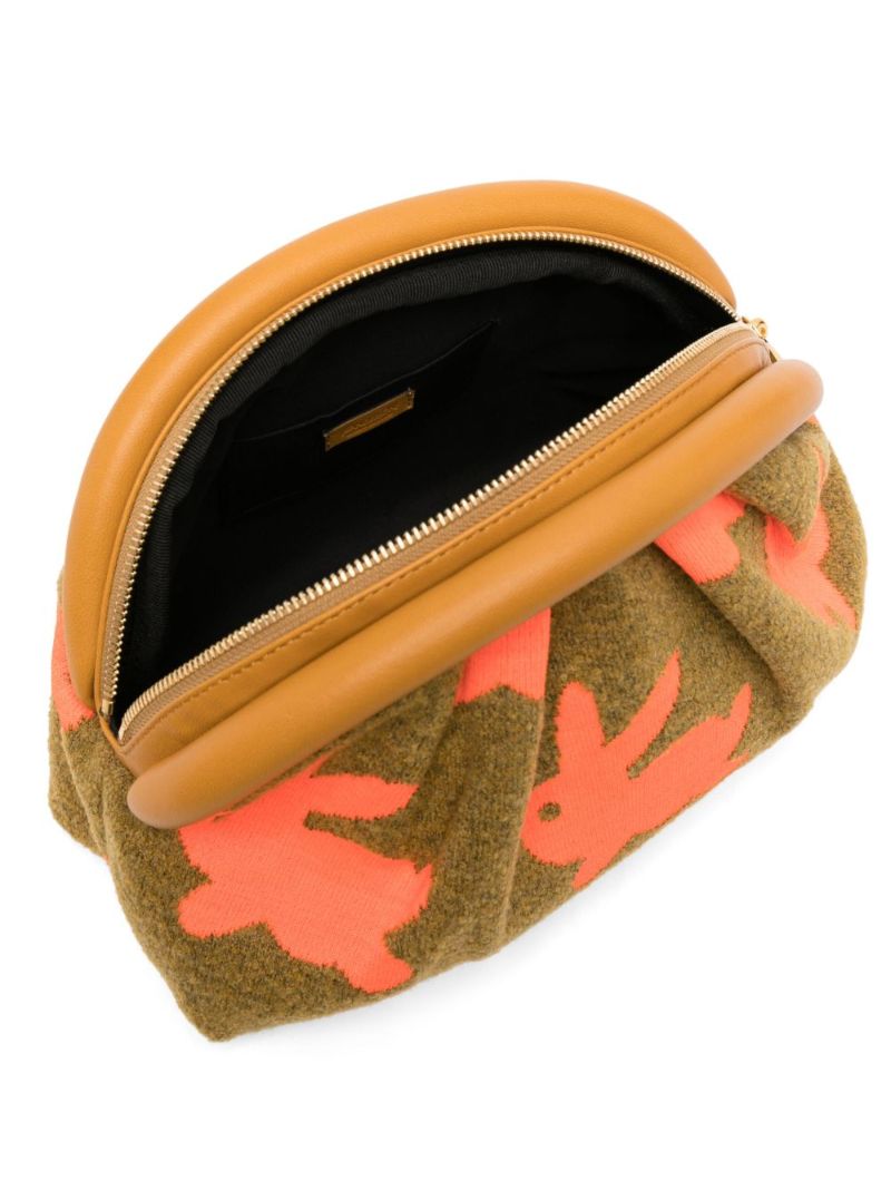 Orange Bumper Bunny-print Cross Body Bag