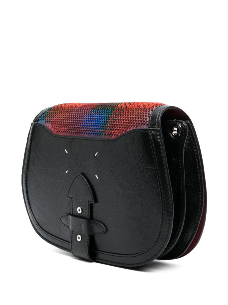 Red Guitar Line Medium Crossbody Bag