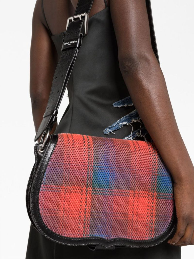 Red Guitar Line Medium Crossbody Bag