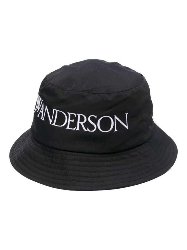 Black Logo Embroidery Bucket Hat