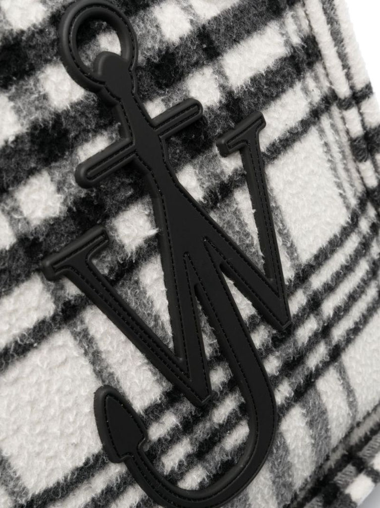 Black Belt Oversized Check Tote Bag