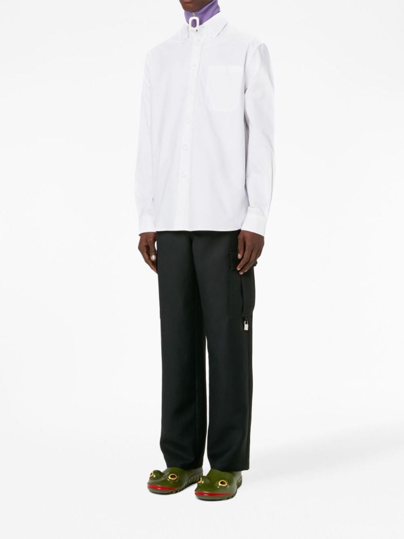 White Bunny Button-up Shirt