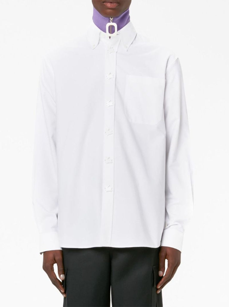 White Bunny Button-up Shirt