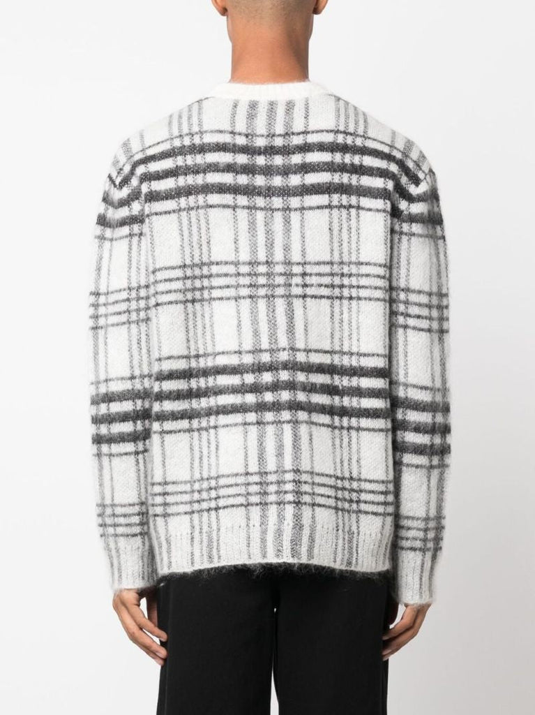Grey Logo-intarsia Sweater