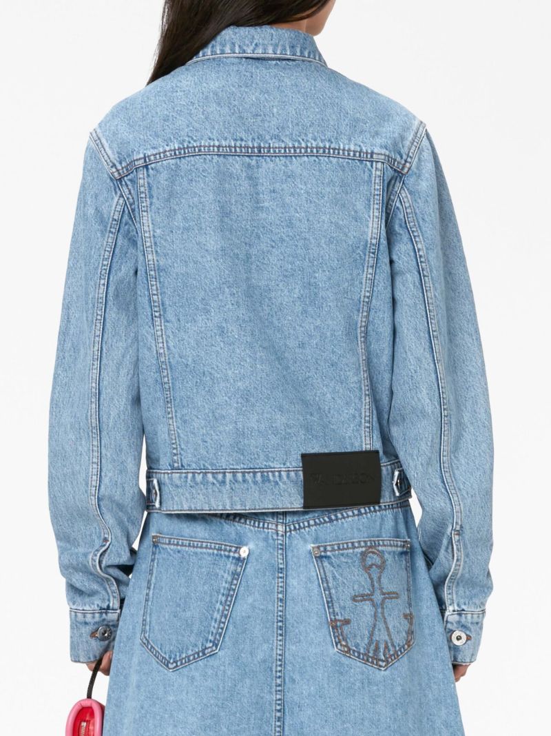 Blue Padlock Strap Denim Jacket