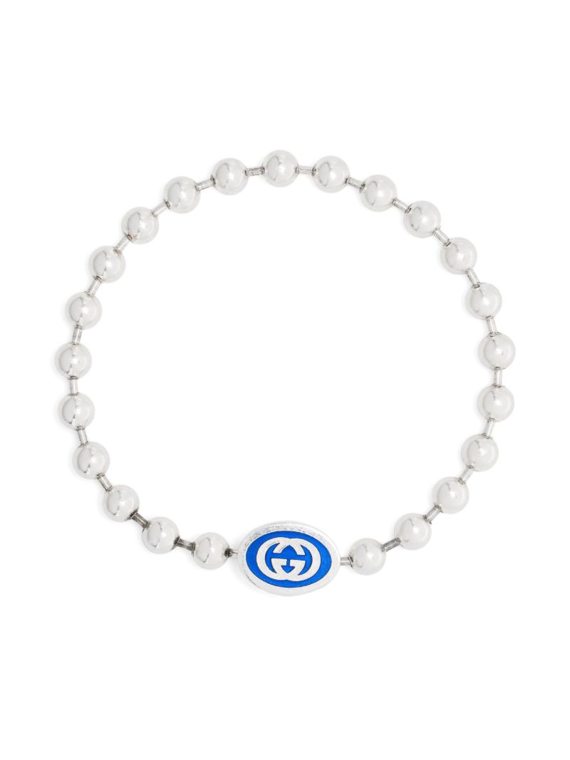 Sterling Silver Interlocking G Bracelet