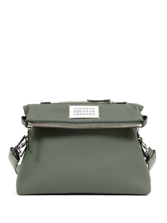 Green Logo-patch Shoulder Bag