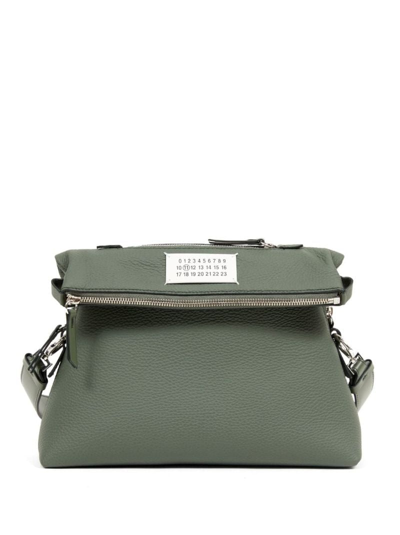 Green Logo-patch Shoulder Bag