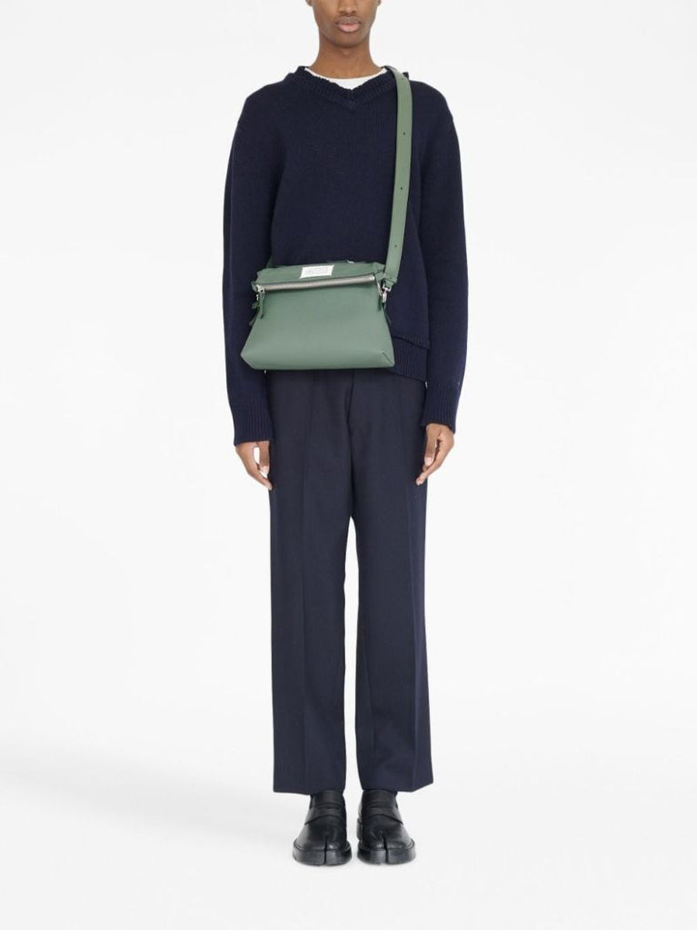 Green Logo-patch Shoulder Bag