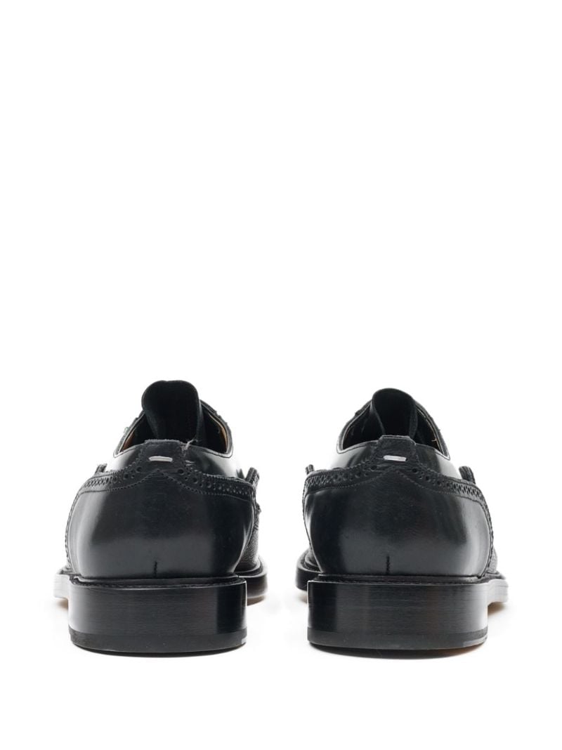 Black Tabi Monster Lace-up Leather Shoes