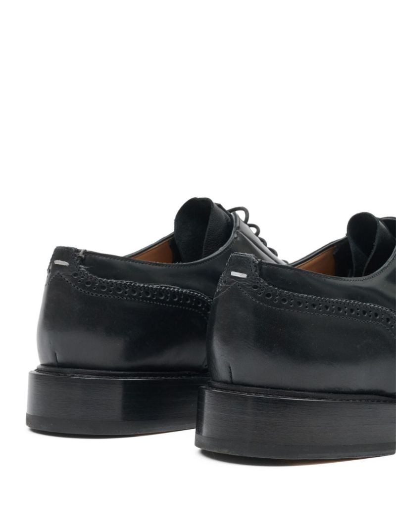 Black Tabi Monster Lace-up Leather Shoes