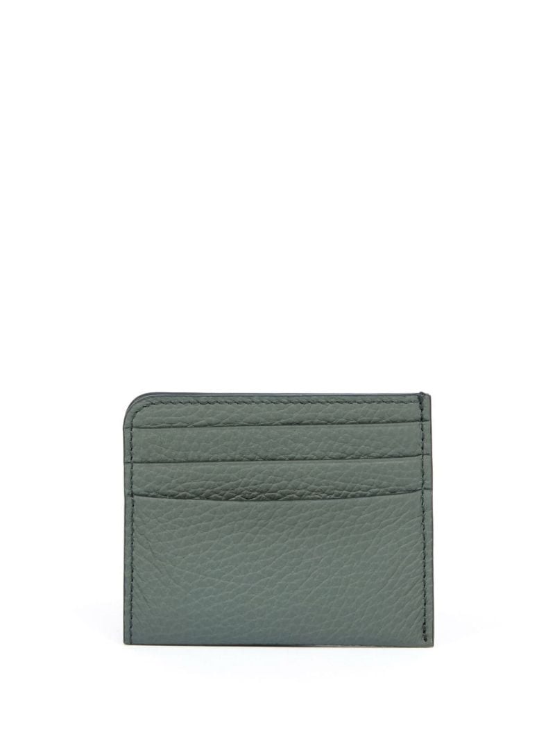 Green Four-stitch Leather Card Holder