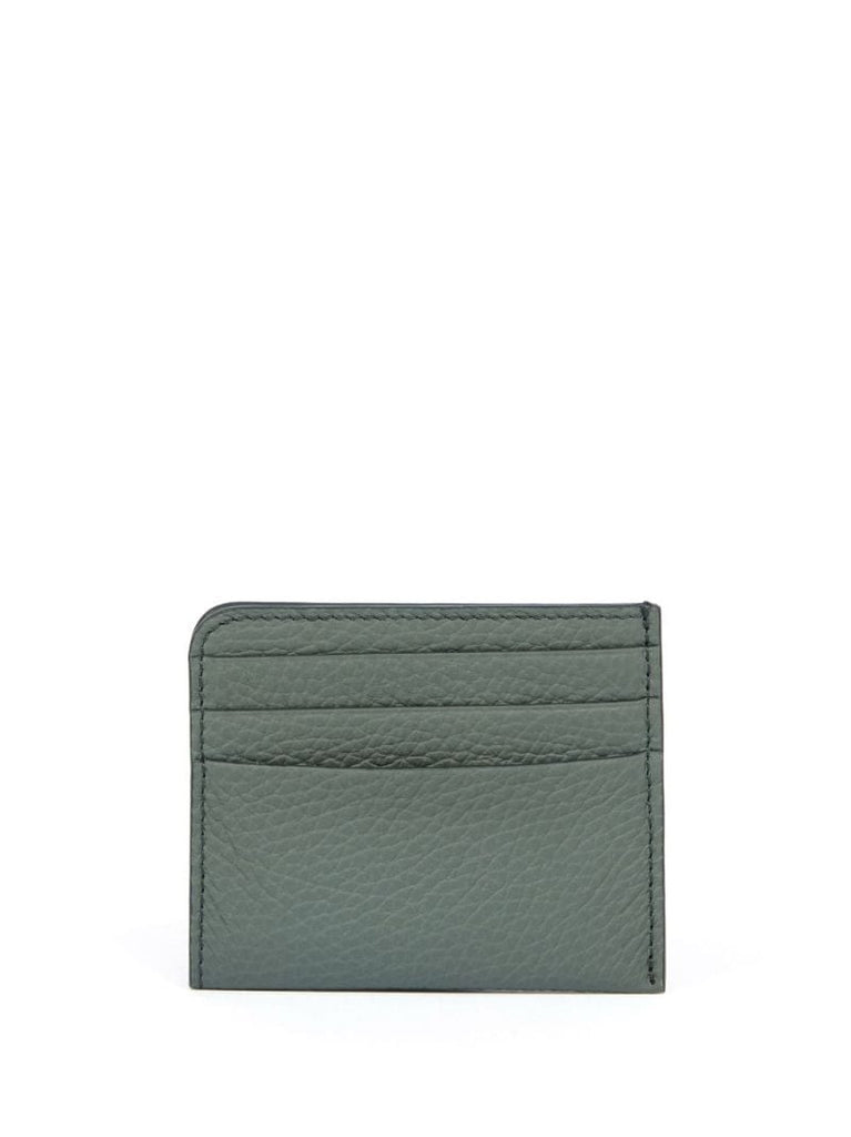 Green Four-stitch Leather Card Holder