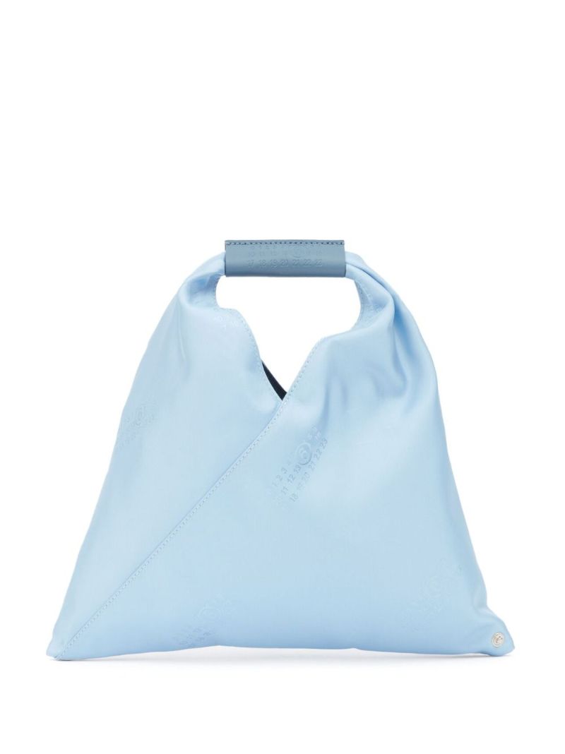 Blue Japanese Numbers-print Tote Bag