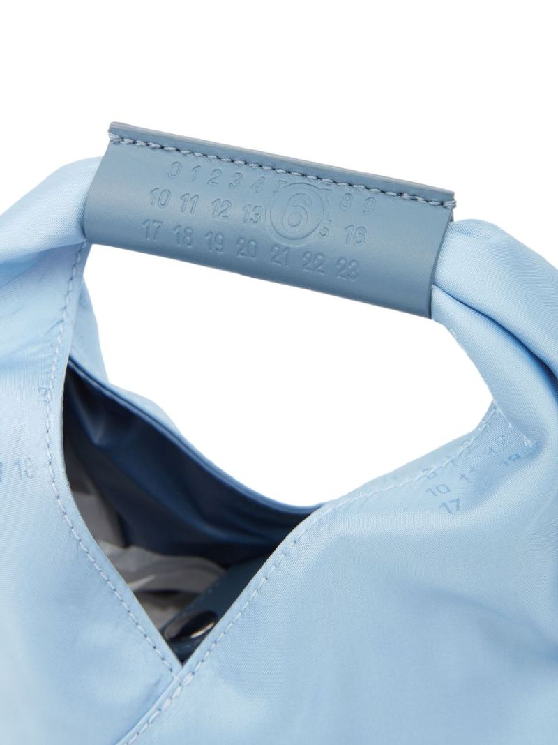 Blue Japanese Numbers-print Tote Bag