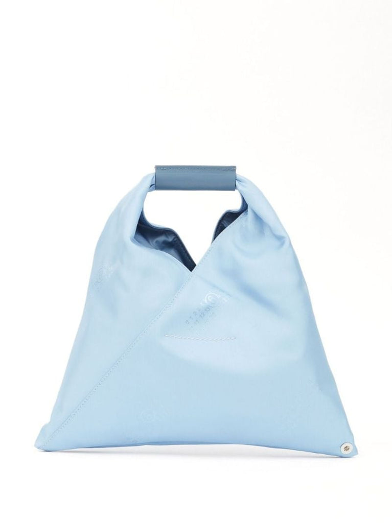 Blue Japanese Numbers-print Tote Bag