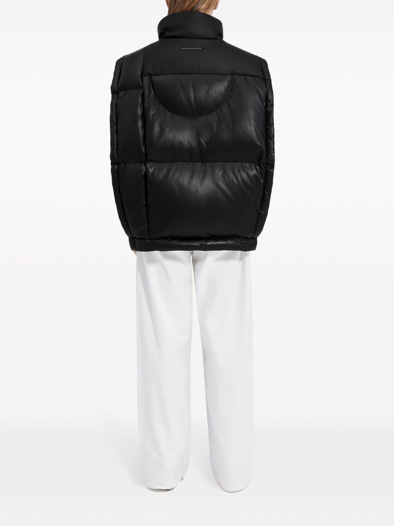 X Chen Peng Black Puffer Gilet