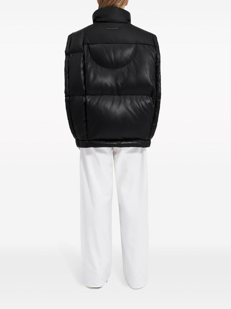 X Chen Peng Black Puffer Gilet