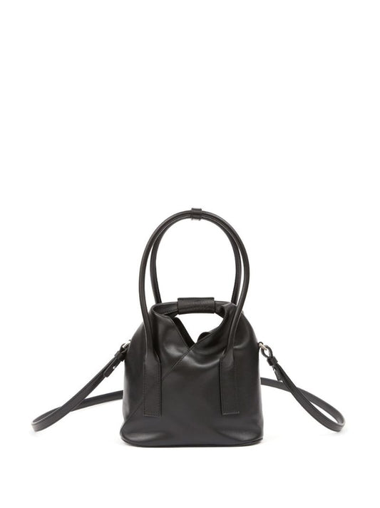 Black Japanese Small Leather Shoulder Bag