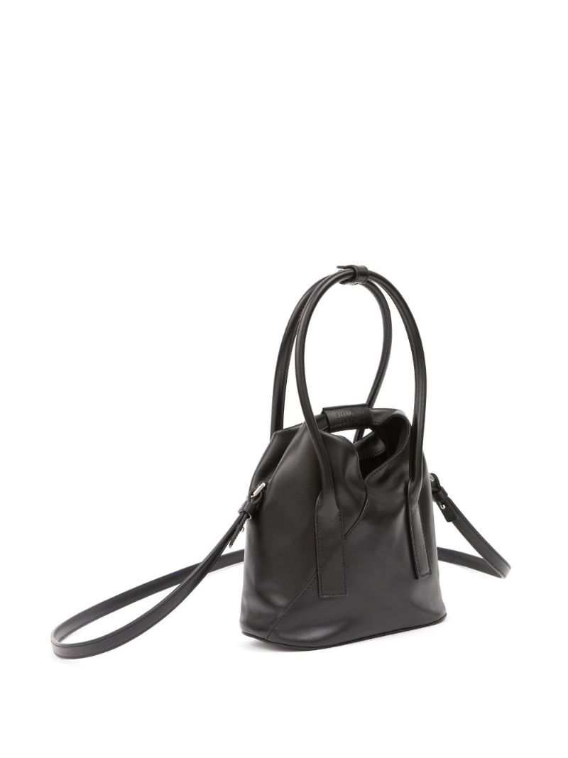 Black Japanese Small Leather Shoulder Bag