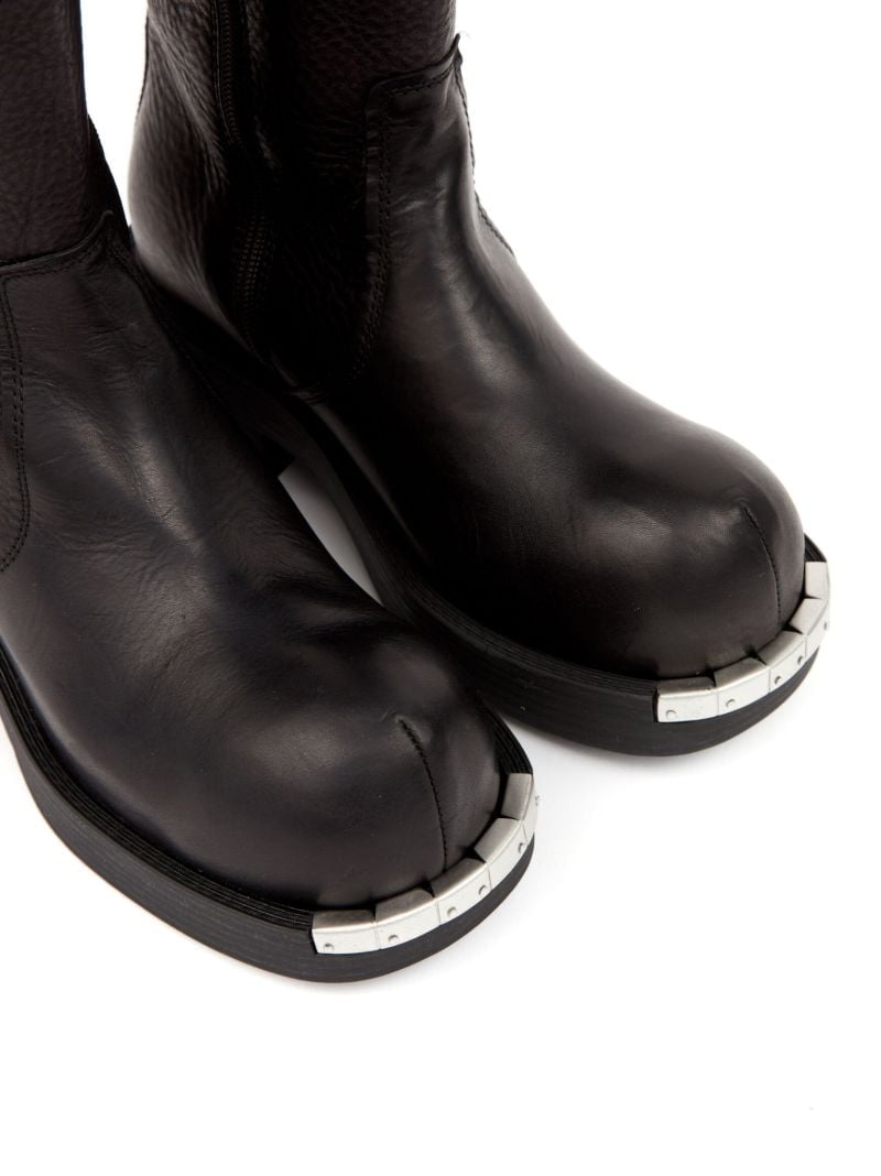 Black Leather Over-the-knee Boots