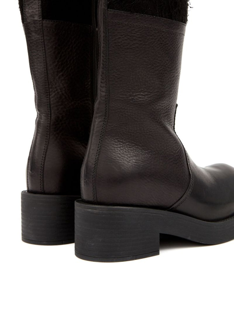 Black Leather Over-the-knee Boots