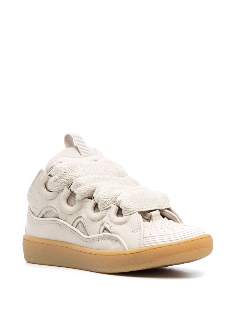 Neutral Curb Leather Sneakers