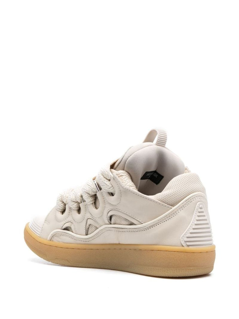 Neutral Curb Leather Sneakers