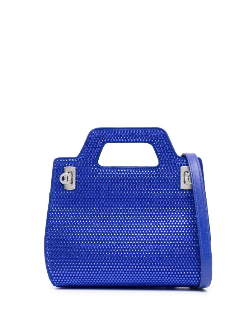 Blue Wanda Embellished Mini Bag