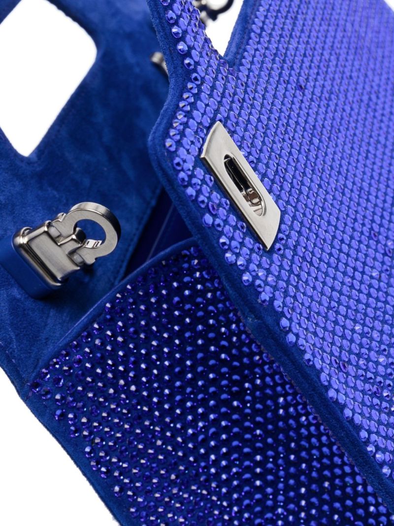 Blue Wanda Embellished Mini Bag