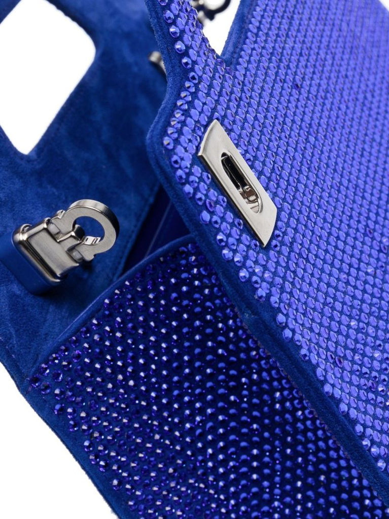 Blue Wanda Embellished Mini Bag