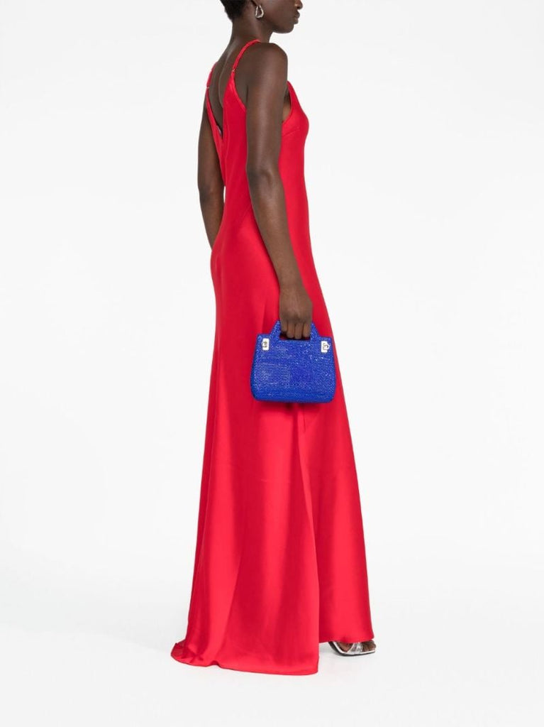 Blue Wanda Embellished Mini Bag