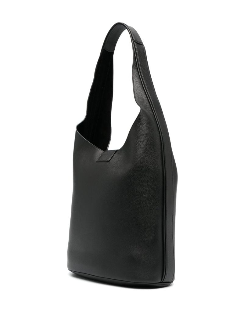 Black Gancini Blucke Leather Shoulder Bag