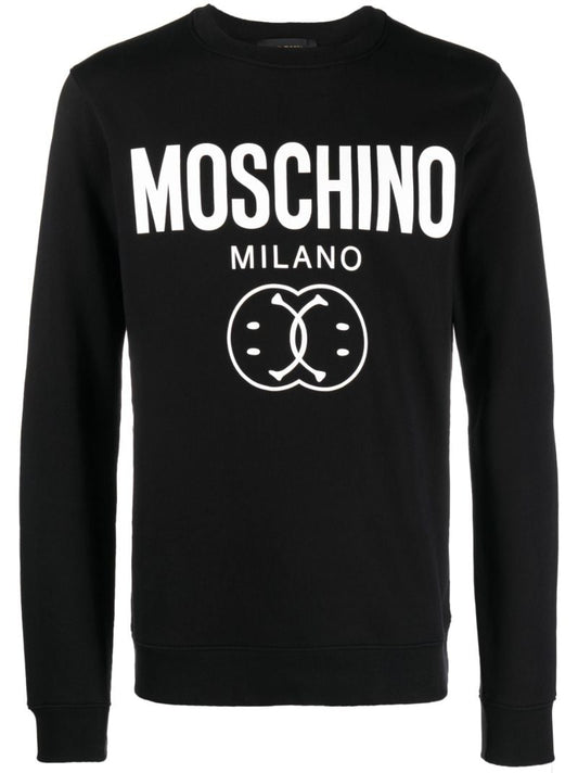 Black Double Smiley Long-sleeve T-shirt