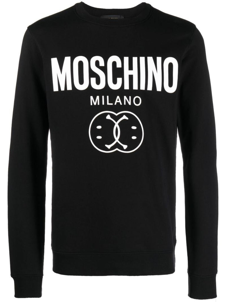 Black Double Smiley Long-sleeve T-shirt