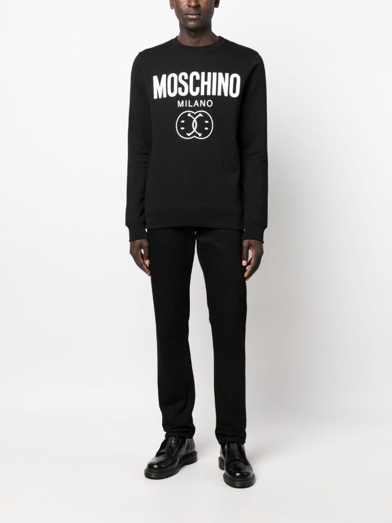 Black Double Smiley Long-sleeve T-shirt