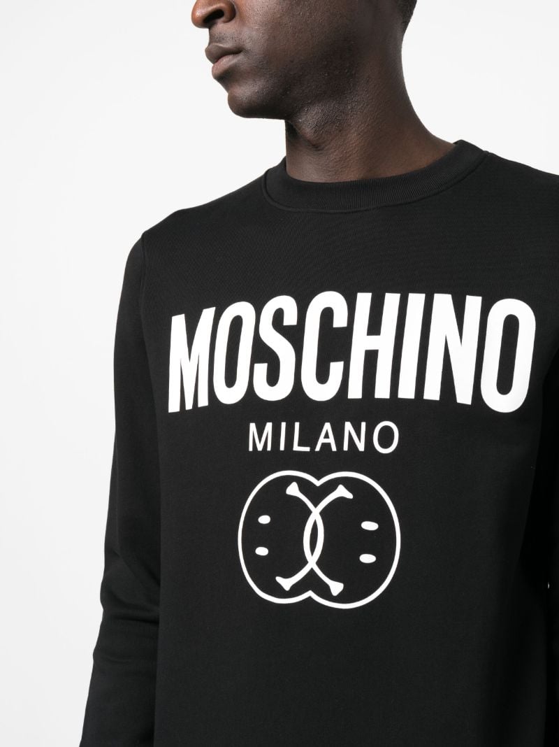 Black Double Smiley Long-sleeve T-shirt