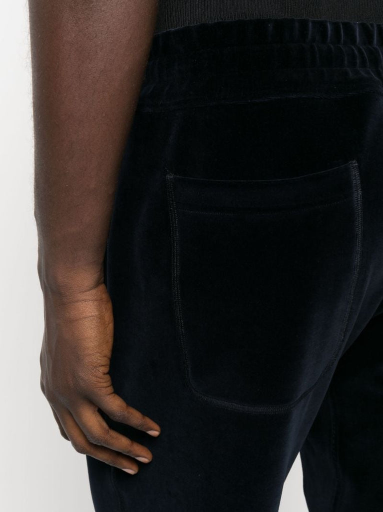Blue Velour Track Pants
