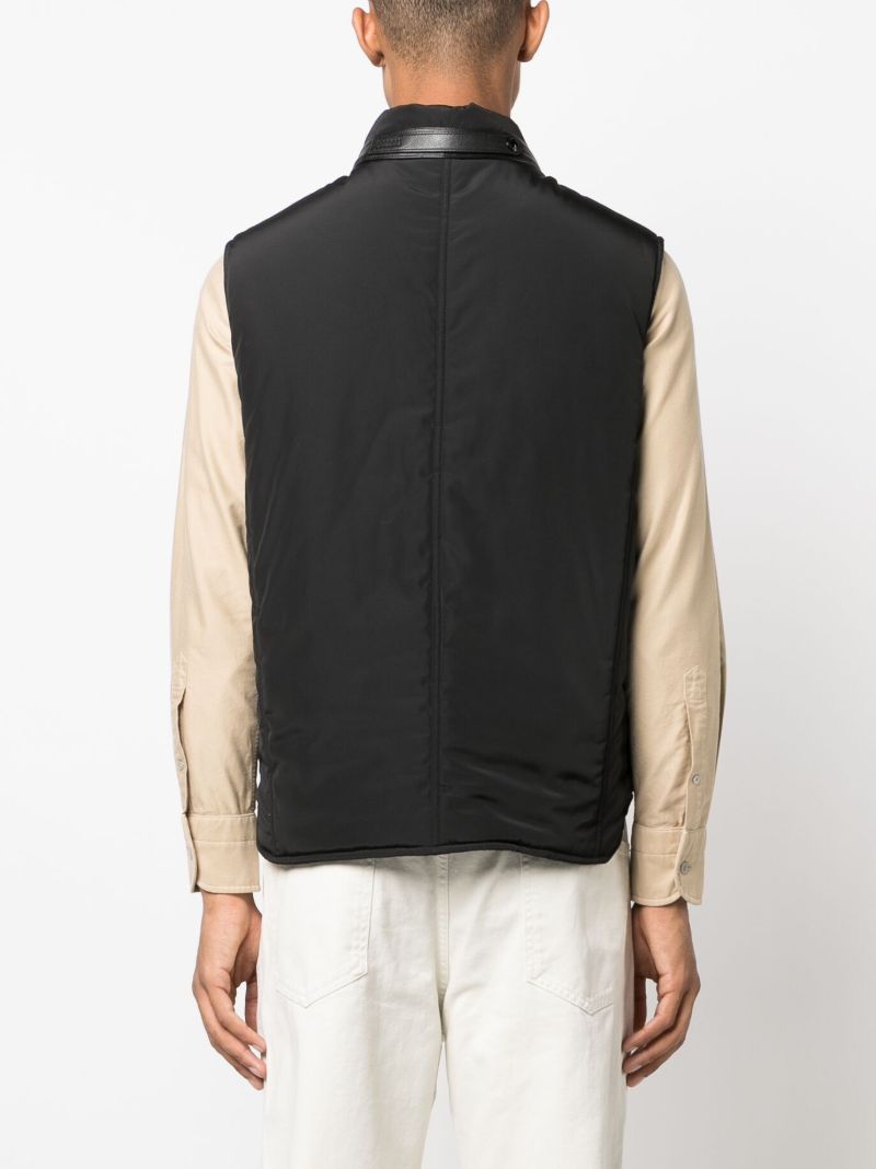 Black Ottoman Padded Gilet