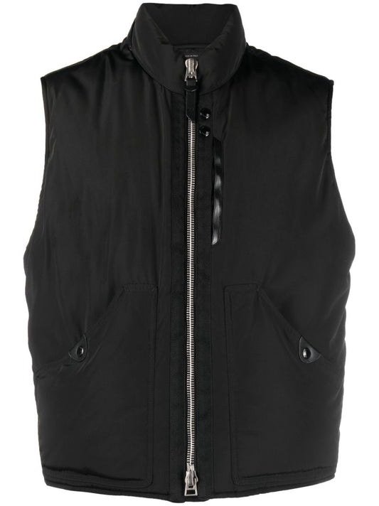 Black Ottoman Padded Gilet
