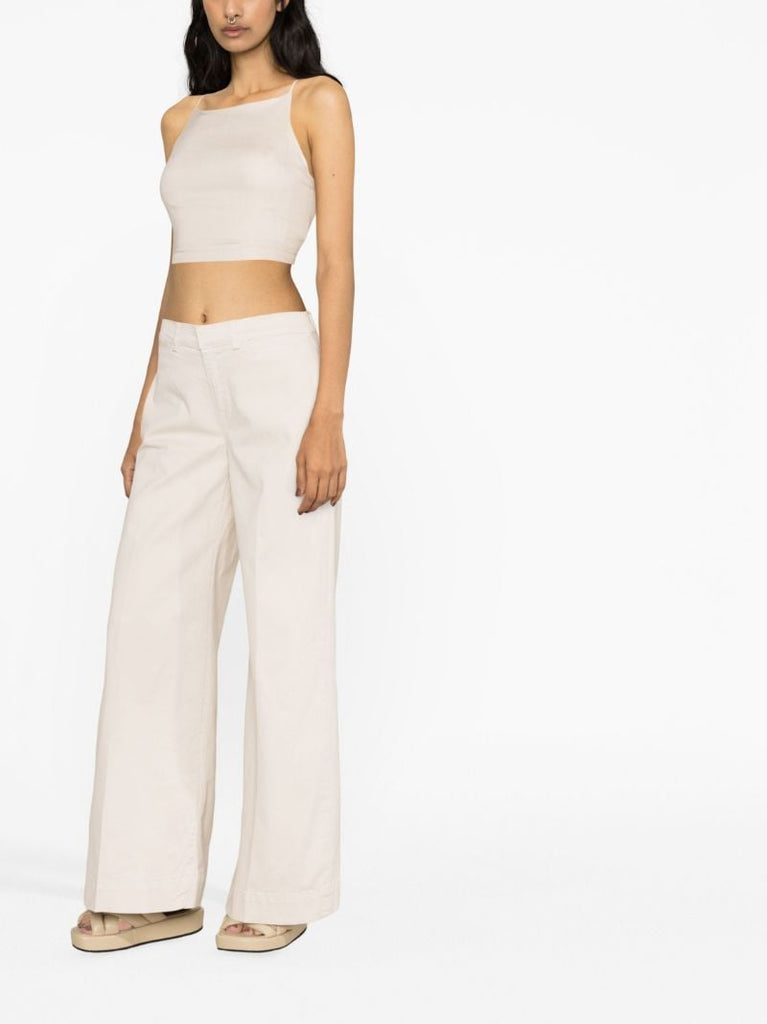 Neutral Tomboy Wide-leg Trousers