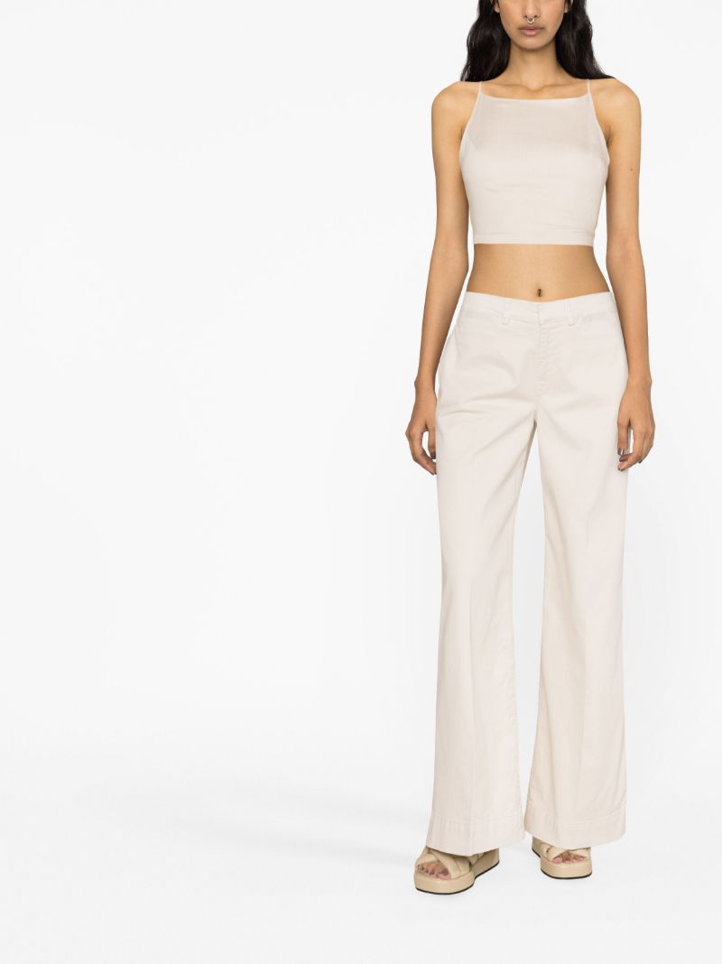 Neutral Tomboy Wide-leg Trousers