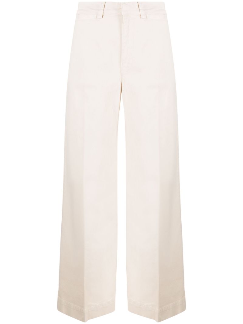 Neutral Tomboy Wide-leg Trousers