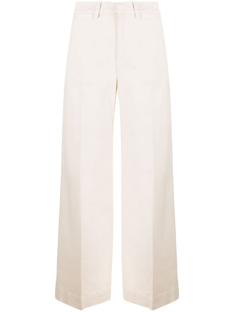 Neutral Tomboy Wide-leg Trousers