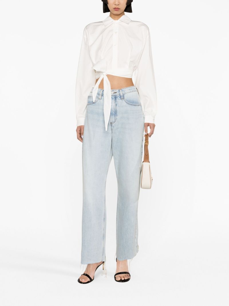 Blue Le High 'n' Tight Wide-leg Jeans