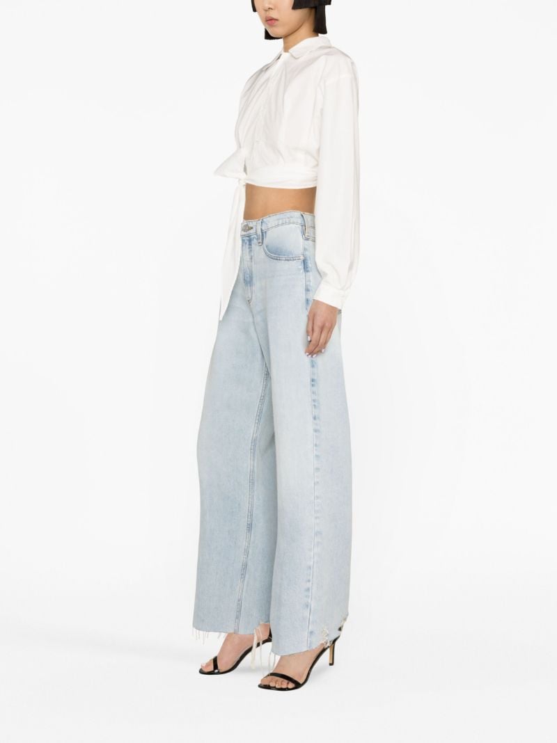 Blue Le High 'n' Tight Wide-leg Jeans